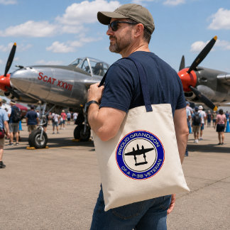 Bolsa Tote Neto Orgulhoso de um Veterano do P-38