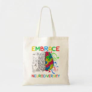 Bolsa Tote Neurodiversity Shirt Embriagem com o Autismo ADHD