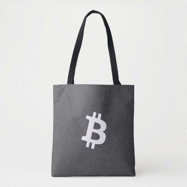 Bolsa Tote Neurônio Bitcoin Cinza (Frente)