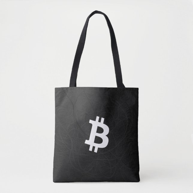 Bolsa Tote Neurônio Bitcoin Preto (Frente)