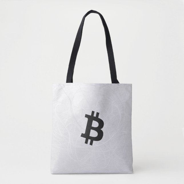 Bolsa Tote Neurônio Branco Bitcoin (Frente)