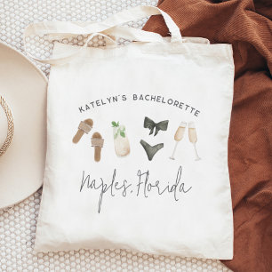 Bolsa Tote Neutros de Verão Festa de Solteira Personalizada