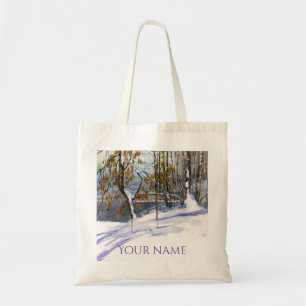 Bolsa Tote Neve caída Pintor de Aquarela