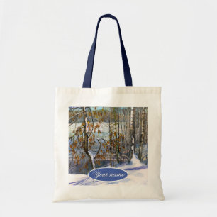 Bolsa Tote Neve caída Pintor de Aquarela