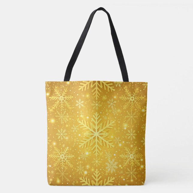 Bolsa Tote Neve Dourada (Frente)