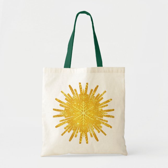 Bolsa Tote Neve Dourada (Frente)