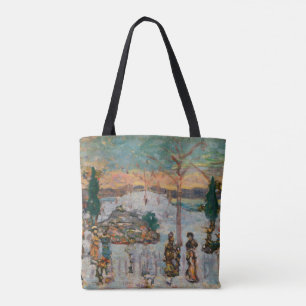Bolsa Tote Neve em abril por Maurice Prendergast, Arte Antiga