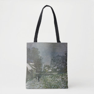 Bolsa Tote Neve em Argenteuil por Claude Monet