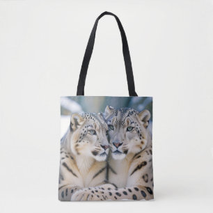 Bolsa Tote Neve Leopardo Animal Natureza Natureza Natureza Se