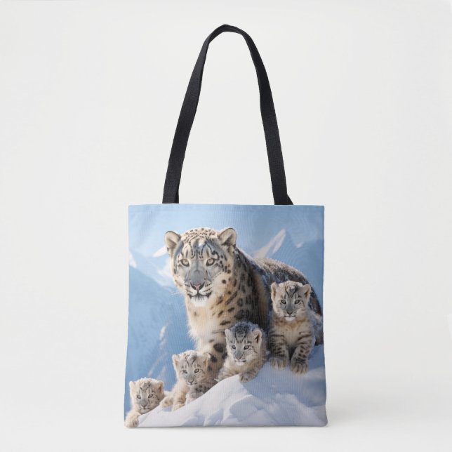 Bolsa Tote Neve Leopardo Bela Selvagem Bela Selvagem Liberdad (Frente)