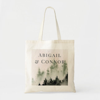 Bolsa Tote Névoa da Montanha Sempre Verde Rustica Inverno Bra