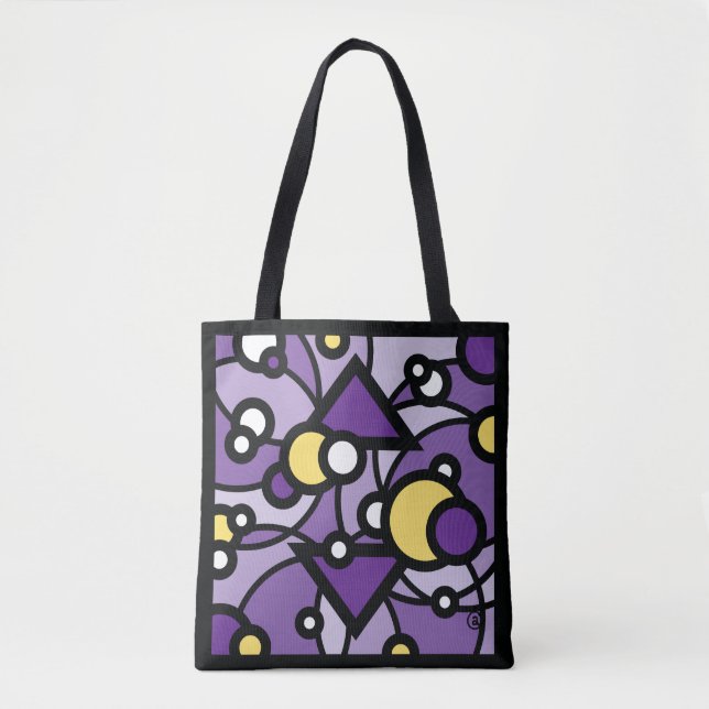 Bolsa Tote Névoa roxa (Frente)