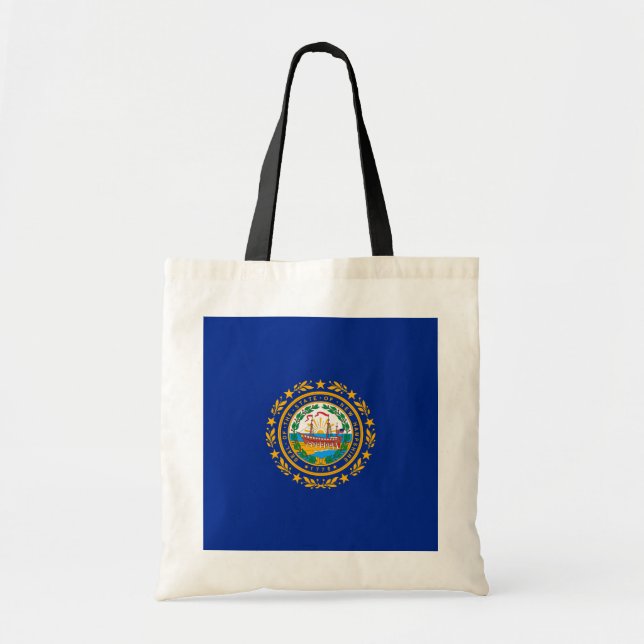 Bolsa Tote New Hampshire State Flag Design (Frente)