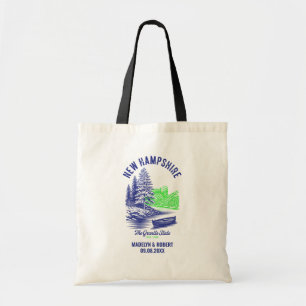 Bolsa Tote New Hampshire Wedding Welcome Bag, State Love