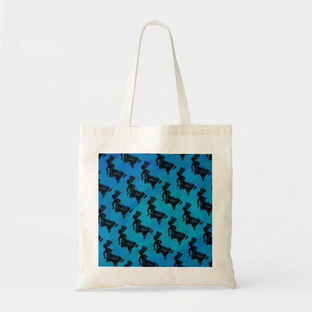 Bolsa Tote New York Boogie Nights Drum Blue (Frente)