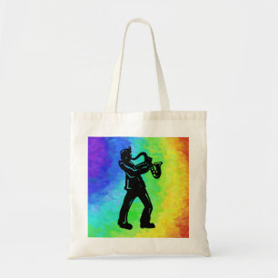 Bolsa Tote New York Boogie Nights Saxofone Rainbow
