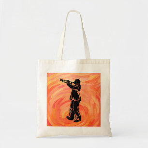Bolsa Tote New York Boogie Nights Trumpet Orange