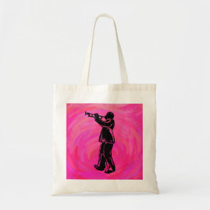 Bolsa Tote New York Boogie Nights Trumpet rosa quente