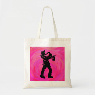 Bolsa Tote New York Boogie Noites Saxofone Rosa Quente