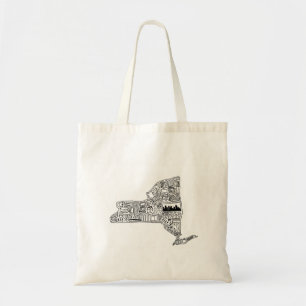 Bolsa Tote New York Detailed Doodle