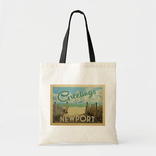 Bolsa Tote Newport Beach Viagens vintage (Frente)