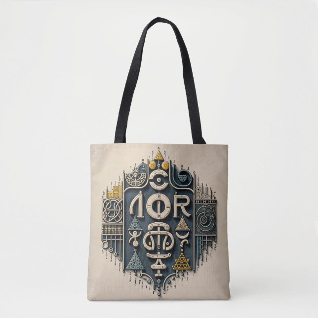 Bolsa Tote Nexo Glífico (Frente)