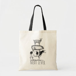 Bolsa Tote Next Level Goat Pig and Cow Sports Fan
