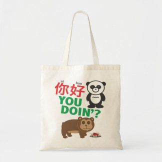 Bolsa Tote Ni Hao você Doin'?