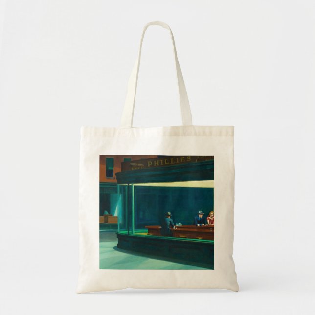 Bolsa Tote Nighthawks Edward Hopper (Frente)