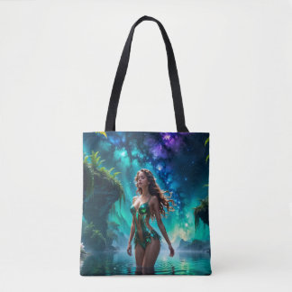 Bolsa Tote Ninfa da Água do Lago Galáctico