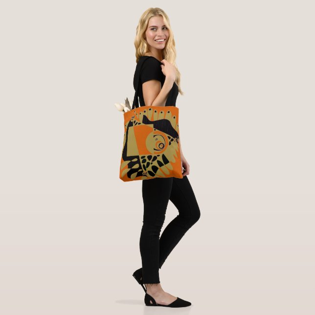 Bolsa Tote Ninho de pássaro - Oliva laranja (No(a) Modelo)