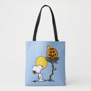 Bolsa Tote Ninho de Snoopy & Woodstock com Jack O' Lanterna