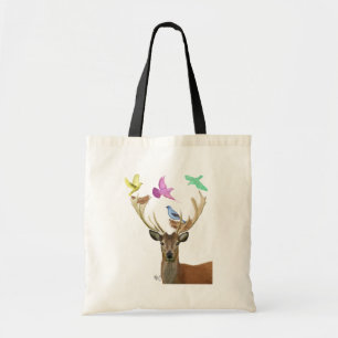 Bolsa Tote Ninhos de veados e aves Ninhos de pastel