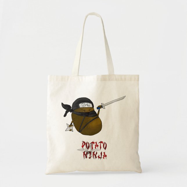 Bolsa Tote ninja da batata (Frente)