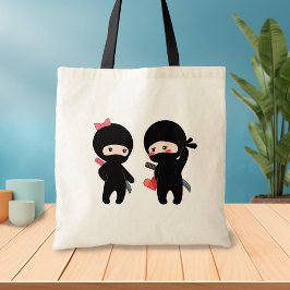 Bolsa Tote Ninja Pair, Boy e Girl