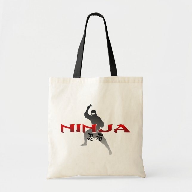 Bolsa Tote Ninja Silhouette (Frente)