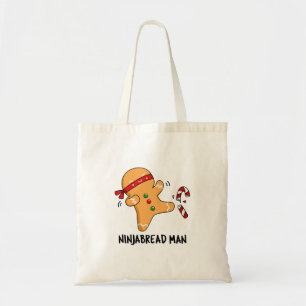 Bolsa Tote Ninjabread Man Funny Gingerpão Pun