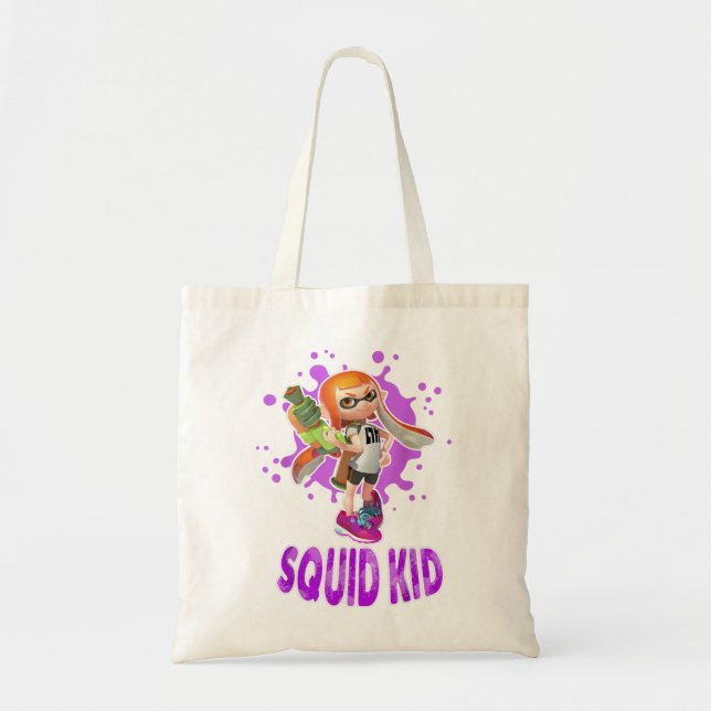 Bolsa Tote Nintendo Splatoon Lula Kid Placa Rosa Gráfico T S (Frente)