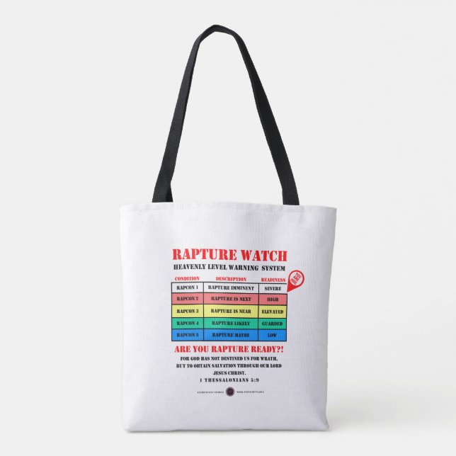 Bolsa Tote Níveis de Alerta de Êxtase (Verso)