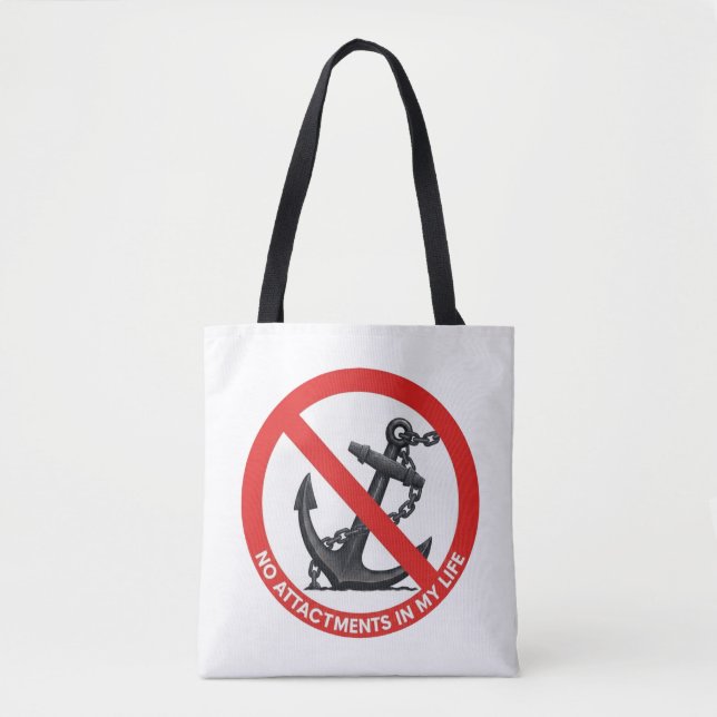 Bolsa Tote No attachments in my life (Frente)