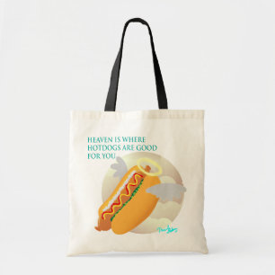 Bolsa Tote No céu, os hotdogs são bons para você