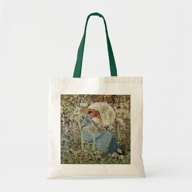Bolsa Tote No Jardim, Giverny de Frederick Frieseke (Frente)