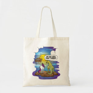 Bolsa Tote Noahs Ark Christian Pun Bibble O Último Unicorn Di