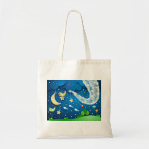 Bolsa Tote Noite com música e pássaros