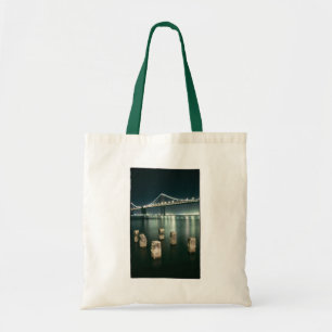 Bolsa Tote Noite da ponte da baía de Oakland @