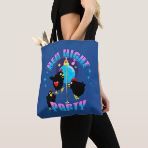 Bolsa Tote Noite das Galinhas Engraçadas Festa de Frango Humo