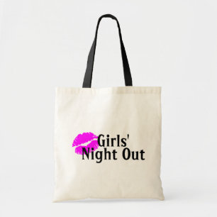 Bolsa Tote Noite das meninas para fora (lábios)