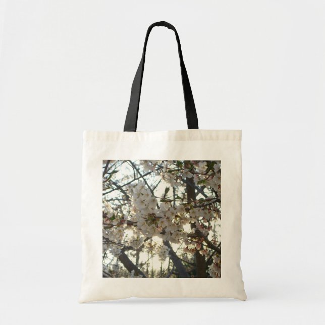 Bolsa Tote Noite de Cherry Blossoms II Primavera Sunset (Frente)