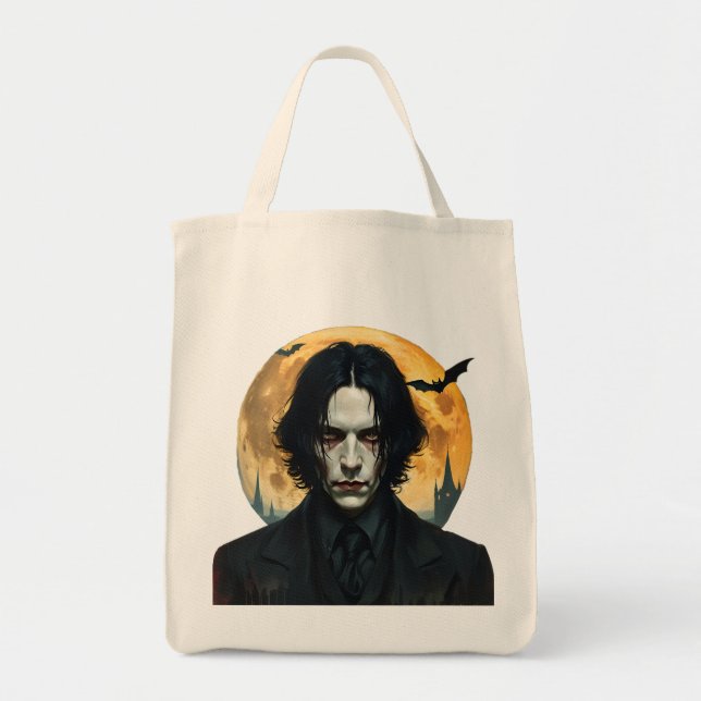 Bolsa Tote Noite de Halloween - Ascensão de vampiro (Frente)