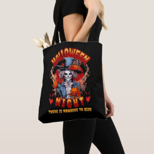 Bolsa Tote Noite De Halloween Não Há Lugar Para Esconder